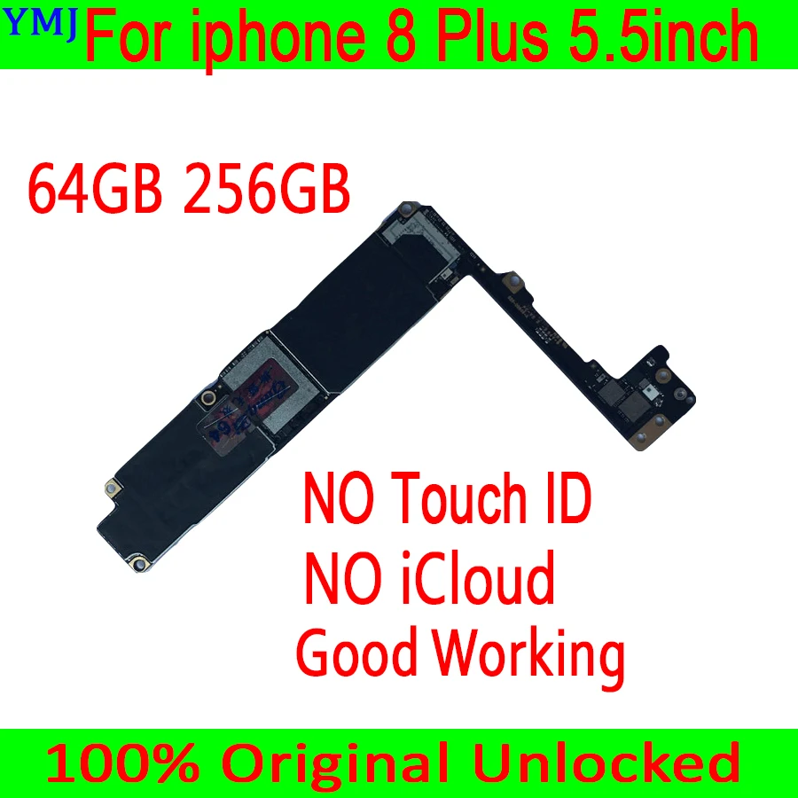 100% оригинальная разблокированная материнская плата для iphone 8 Plus без Touch ID с чистой