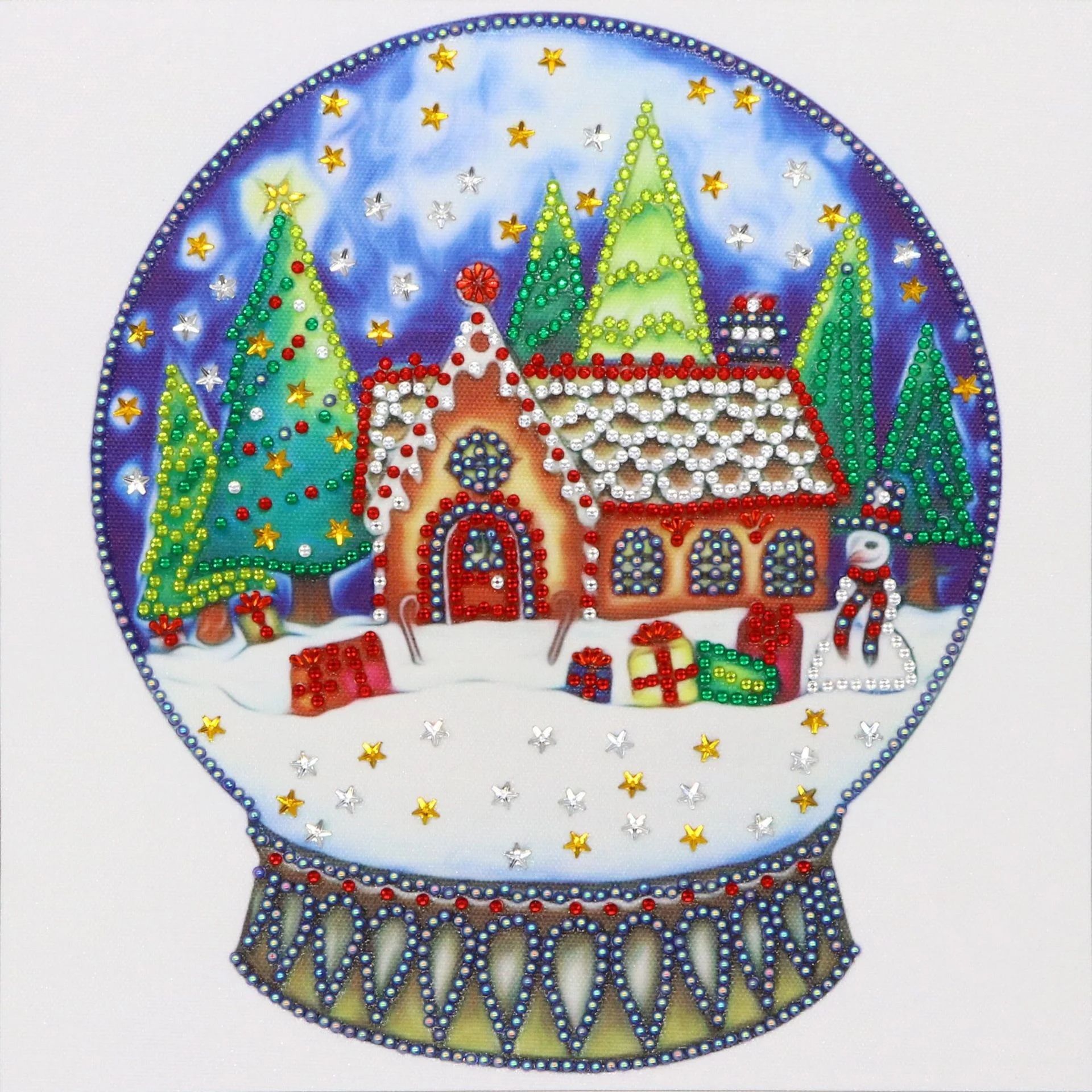

5D Christmas special shaped diamond crystal round diamond DIY embroidery gift decoration painting 30 * 30cm for sale