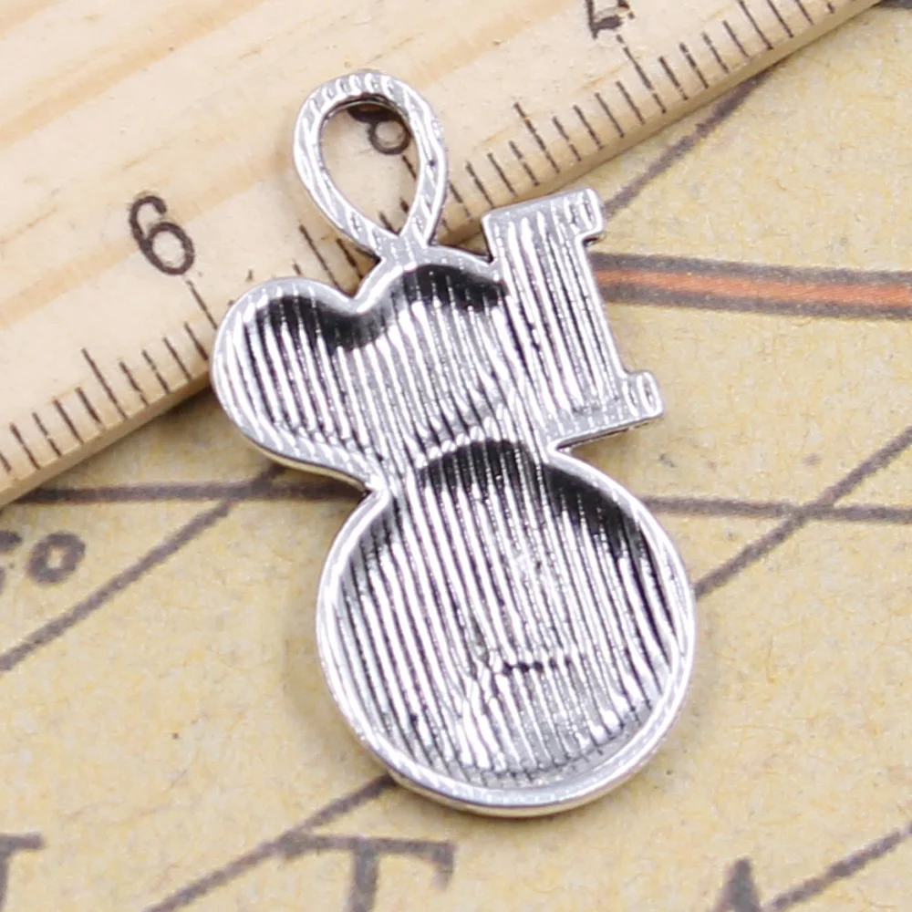 

12pcs Charms I Love Volleyball 32x17mm Antique Silver Color Pendants Making DIY Handmade Tibetan Finding Jewelry Bracelet