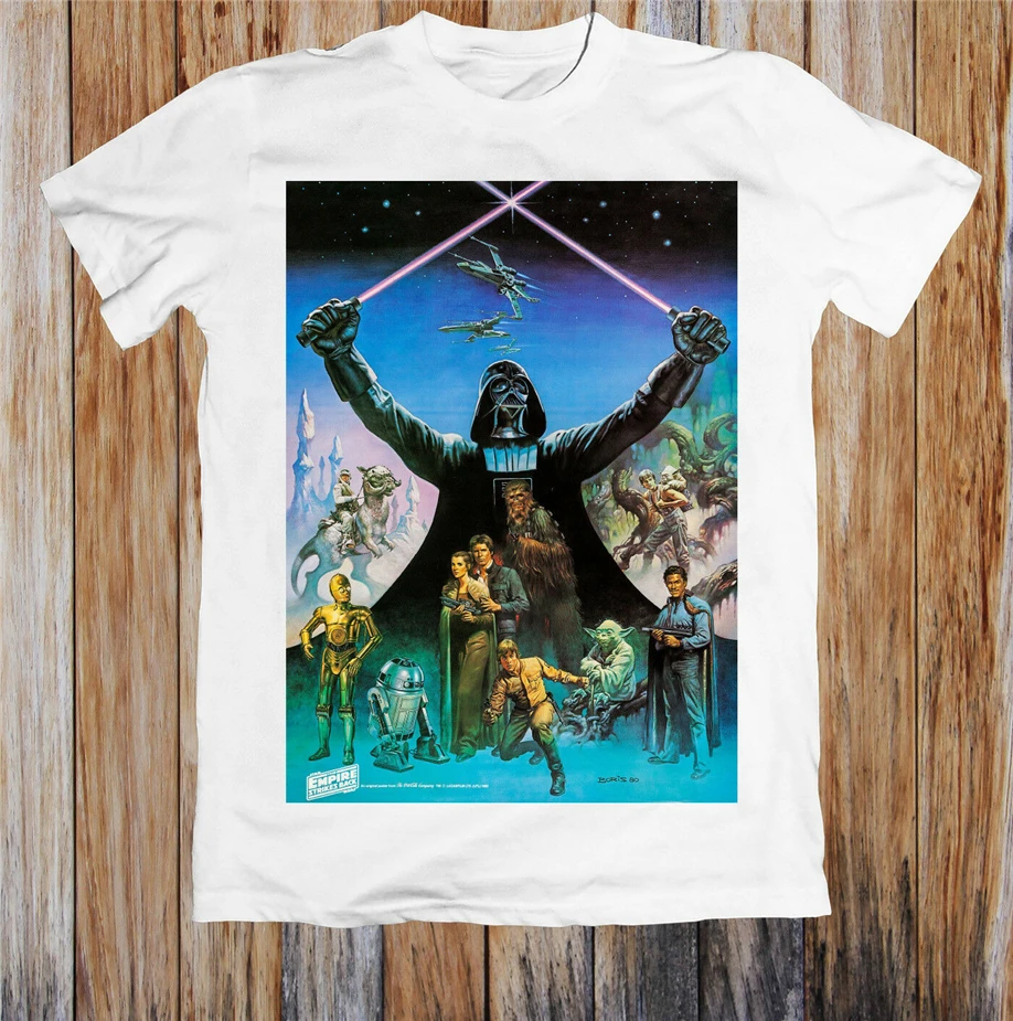 Империи ударов обратно 80S постер фильма унисекс футболка Летний стиль футболка| |