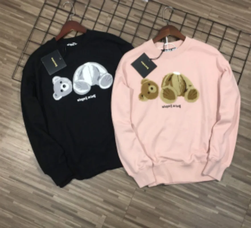 

103838 Early Autumn Trendy Brand Design O Neck Long Sleeve Decapitated Bear Casual Loose Pullover Fashion Women Sweatshirt P1