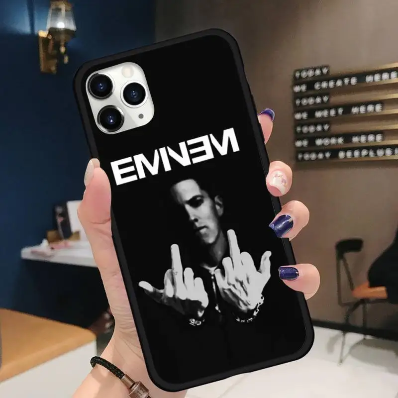 

star EMINEM cool Phone Case for iPhone 11 12 pro XS MAX 8 7 6 6S Plus X 5S SE 2020 XR Soft silicone
