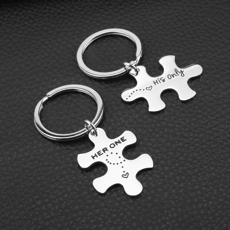 

Her One His Only Key Chain Paired Alloy Keychain Accessories Pendant Key Ring Charms Keychains for Ladies