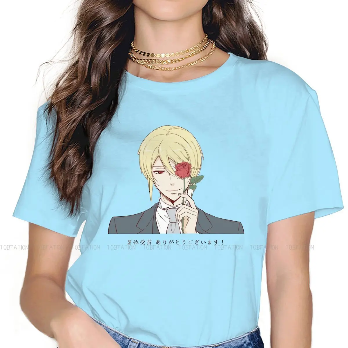 

Rose 5XL TShirt for Girl MORIARTY THE PATRIOT Aetective Anime Top Quality Graphic T Shirt Stuff Hot Sale