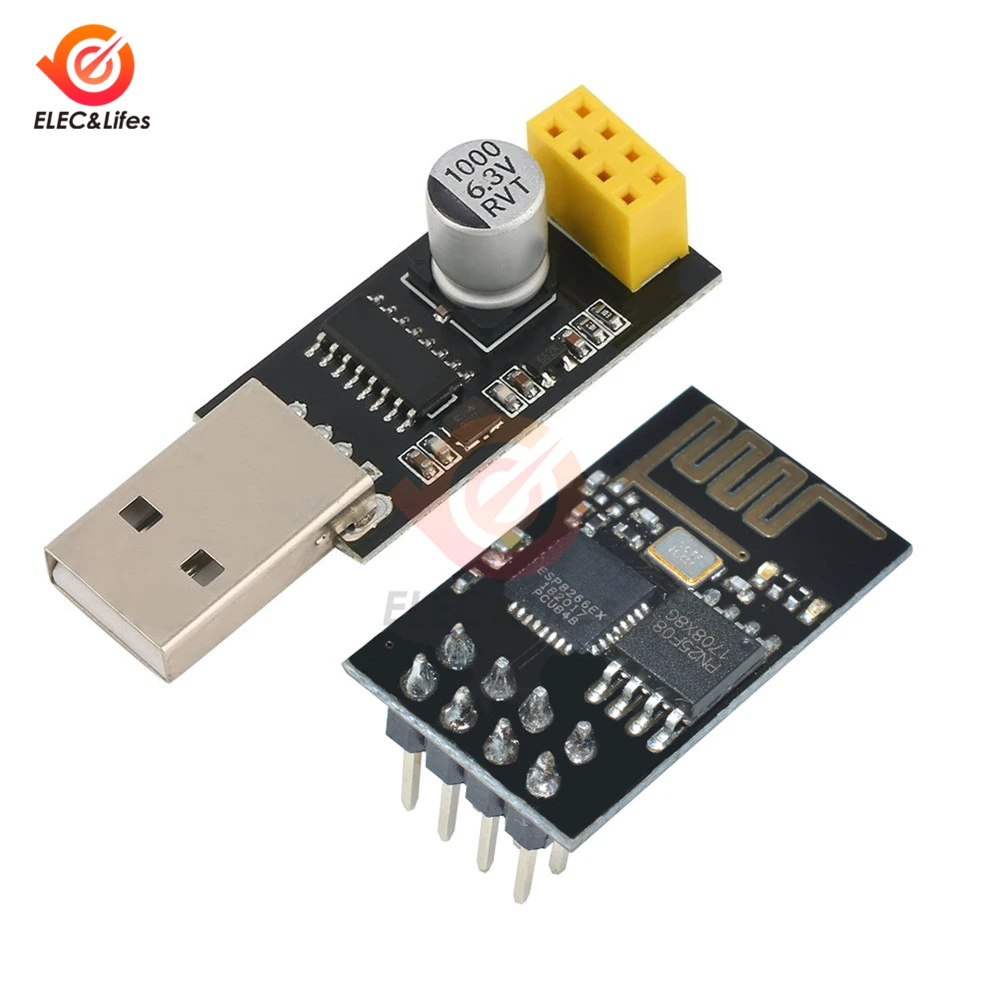 Адаптер ESP01 для программатора Женский адаптер с USB на ESP8266 CH340G последовательный