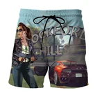 Шорты мужскиеженские, дышащие, быстросохнущие, с 3D-принтом