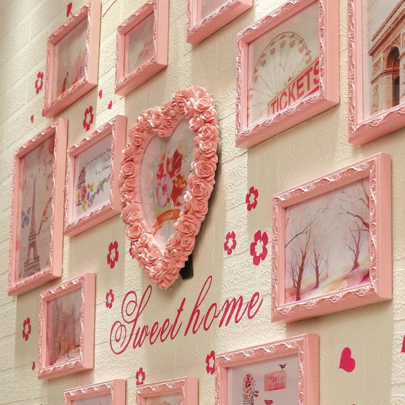 Романтические фоторамки в форме сердца 15 шт. винтажные картина рамка для