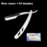 men straight razor shaving tools folding shaving knife stainless steel straight razor holder hair clippers barber tools