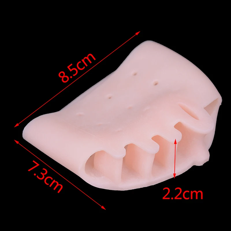 1 Pair Foot Care Tool Silicone Five Holes honeycomb Hallux Valgus Orthopedic Braces Toe Corrector Thumb Bone Orthotics | Красота и