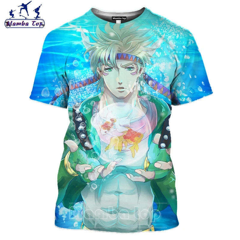 Футболка Mamba для мужчин и женщин топ с рисунком из аниме невероятные приключения