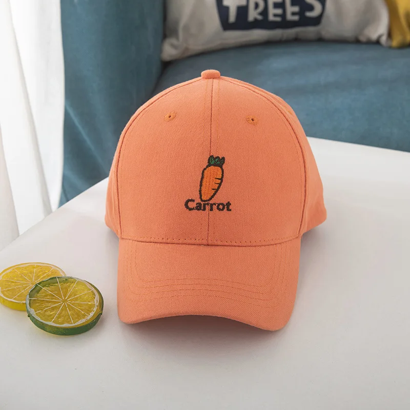 

2020 new style fruit embroidery Baseball Cap Adjustable Snapback Hats for children boys and girls 69
