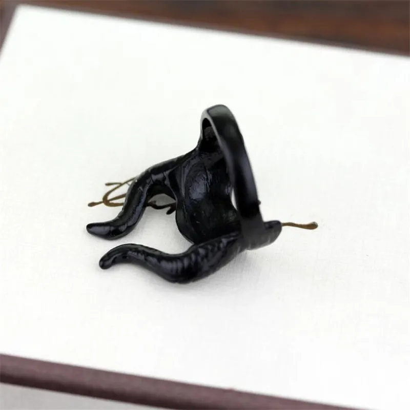 Новинка лидер продаж Винтажное кольцо в форме рога мужское для персонализации с