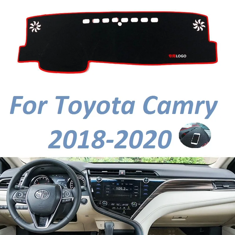 

Для Toyota Camry 2018 2019 2020 левый и правый руль Нескользящие приборной панели автомобиля крышка мат Зонт инструмент ковры автомобильные аксессуары