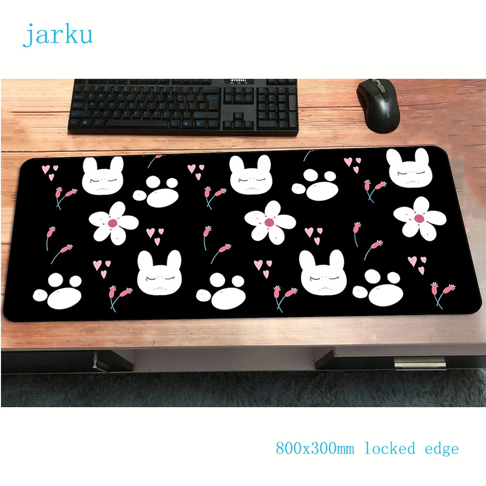 

Rabbit cute mouse pad gamer Fashion 800x300x2mm notbook mouse mat gaming mousepad large Kawaii pad mouse desk padmouse mats