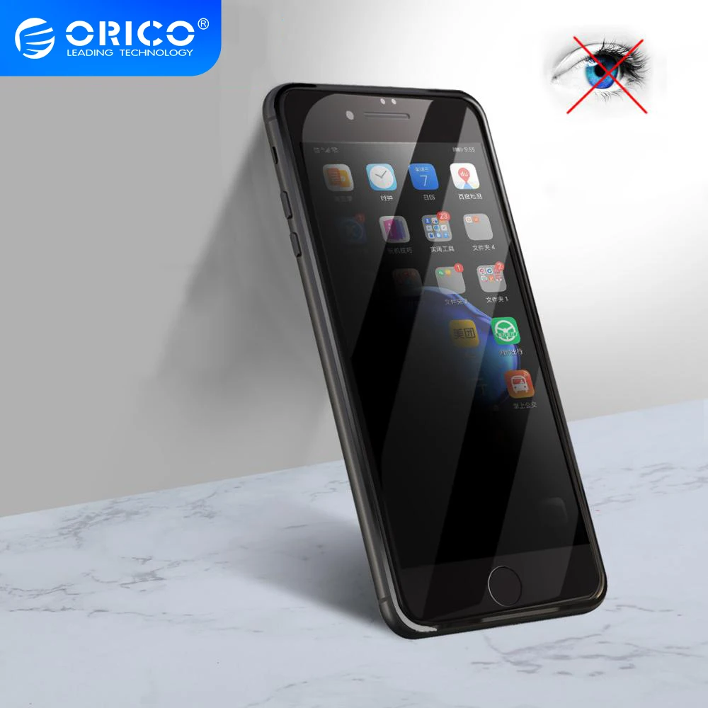 ORICO антишпионское прозрачное Защитное стекло для экрана iphone 6 6S закаленное 7 8