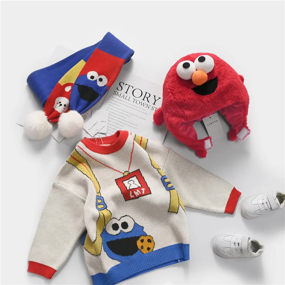 Tonytaobaby/Новая зимняя детская одежда для мальчиков и девочек хлопковая шляпа для маленьких девочек с мультяшным принтом