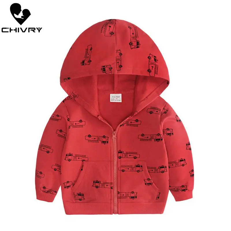 Детская ветровка на молнии с капюшоном и мультяшным принтом|Куртки пальто| |