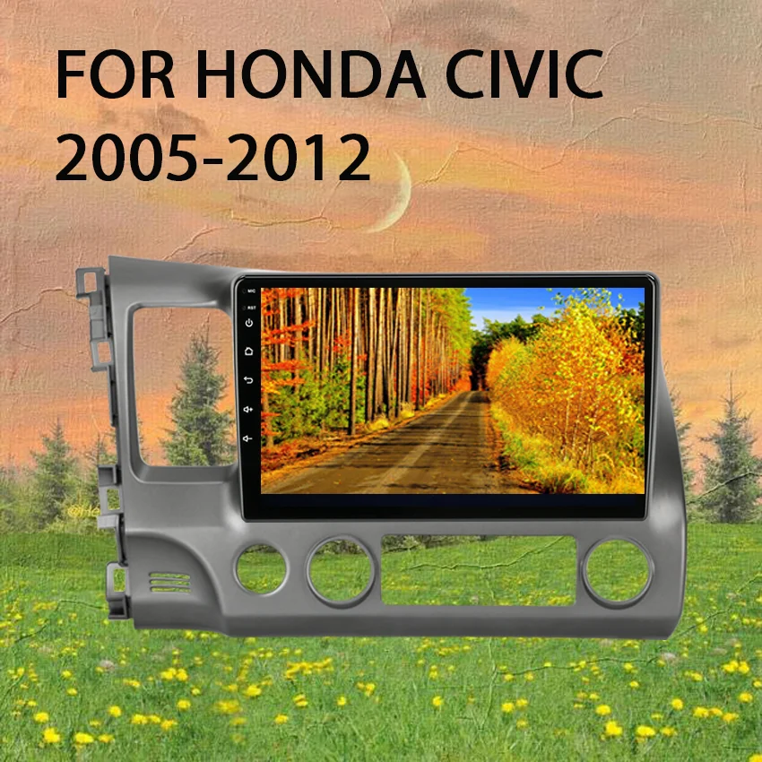 

2 DIN Android 10.0 car multimedia player stereo audio radio video 4G Wifi speaker carplay Touch screen for Honda Civic 2005-2012
