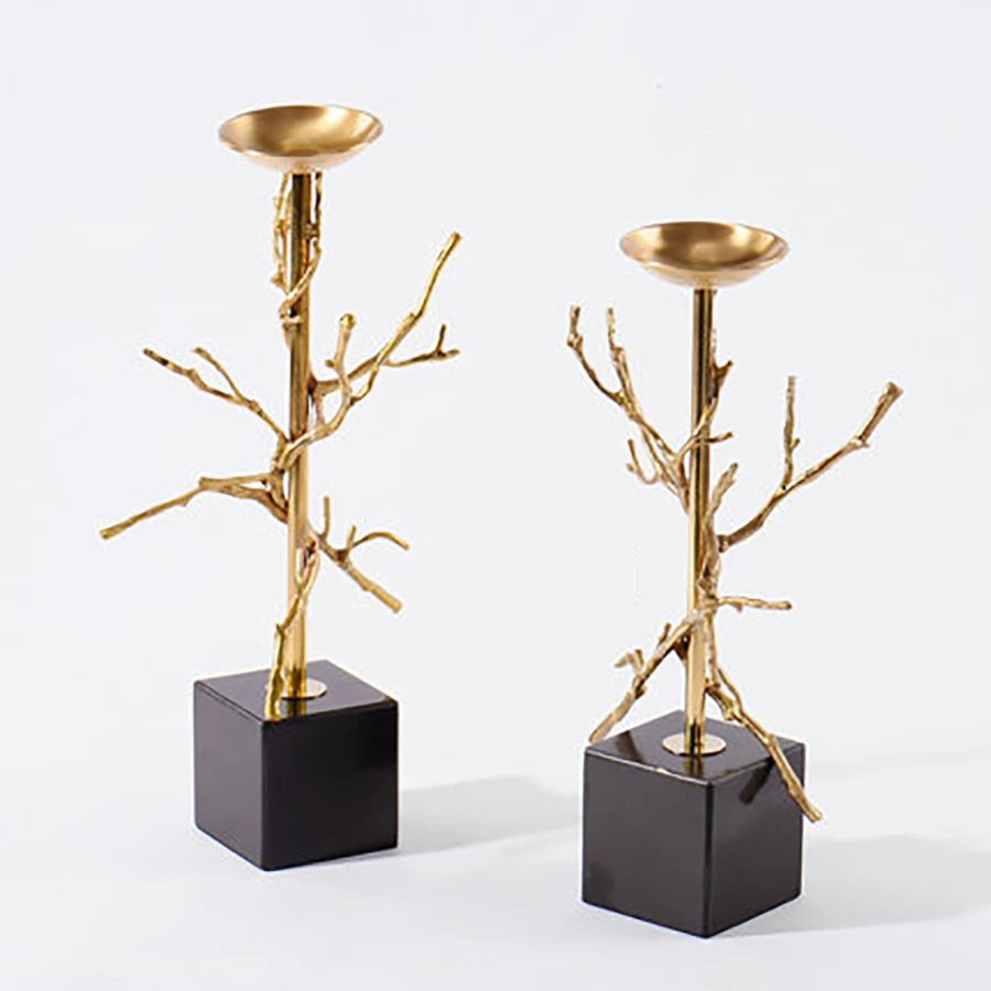 Европейские современные медные подсвечники светильник ильники Candele