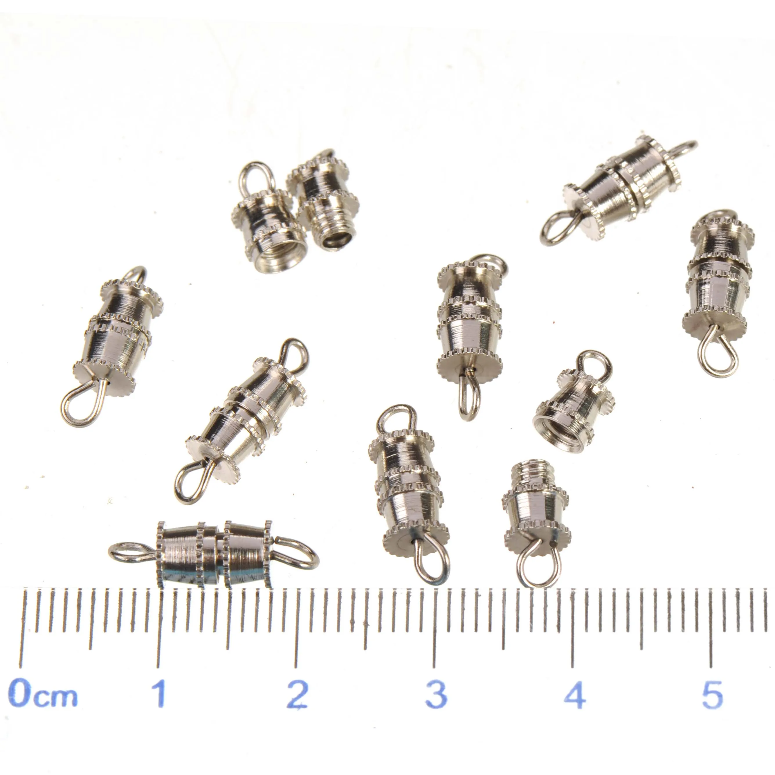 

screw clasps bracelets hooks jewelry findings metal brass copper toggle sawtooth white k plated accessories for handicrafts 20pc
