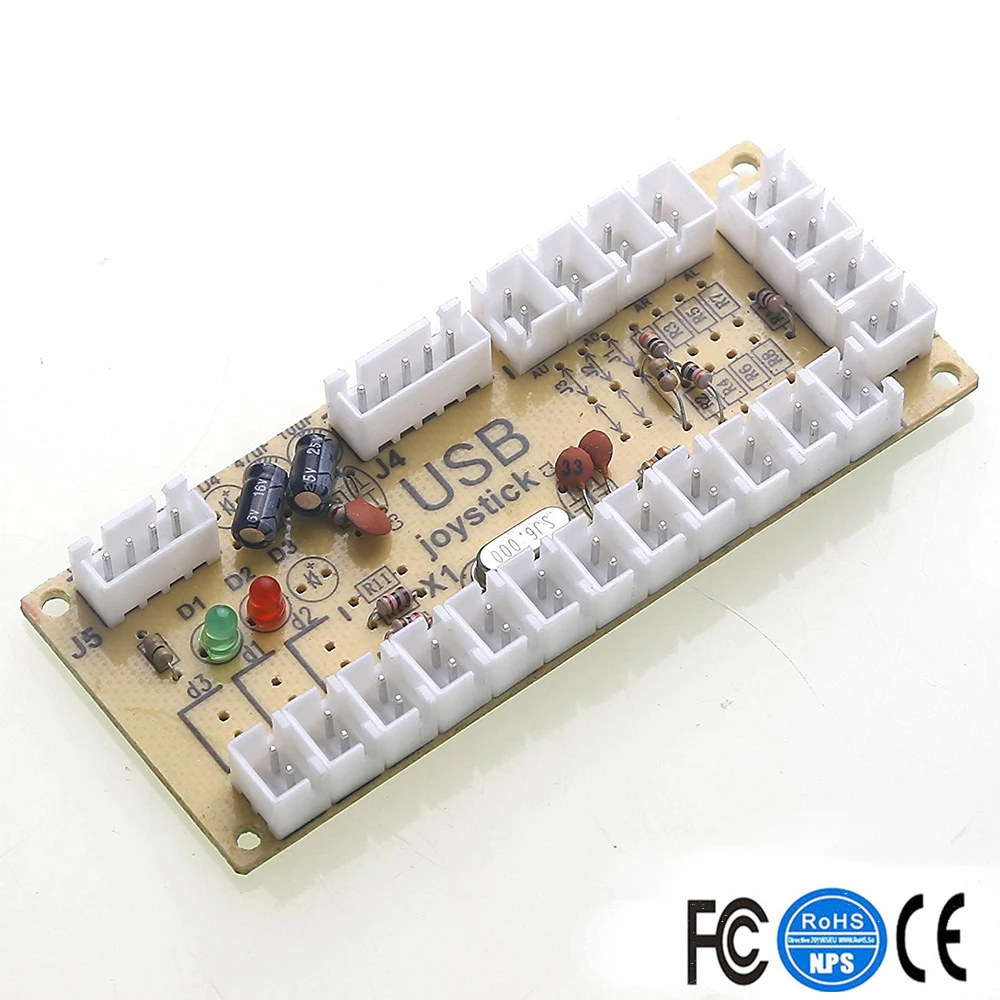 Zero Delay аркадная игра USB энкодер ПК для джойстика маме и Raspberry Pi Retropie проектов