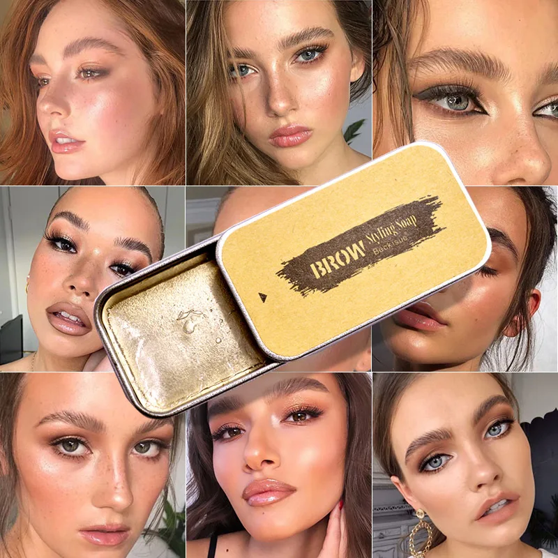 3D Пернатый устойчивые к воде бровей макияж гель мыло Водонепроницаемый