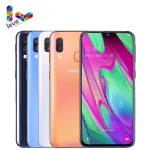 unlocked samsung galaxy a40 a405fds 2sim mobile phone 5 9 4gb ram 64gb rom octa core 2cameras 16mp 4g lte android smartphone free global shipping