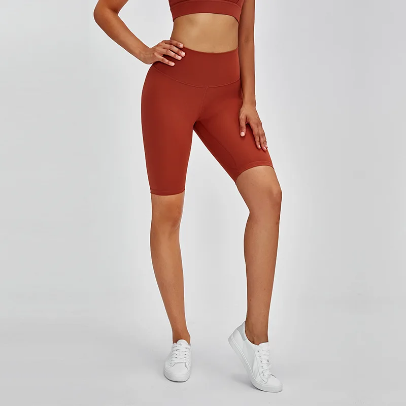 

lulu Solid color butter soft sports Short Workout Gym High Waist Leggings athletic Fitness yoga Short Cycling For Women Clothing