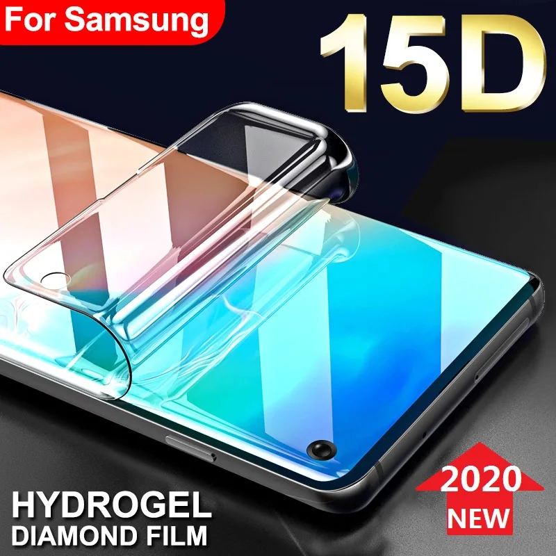 Защитная Гидрогелевая пленка на Samsung J6 J4 A6 A8 Plus A7 2018 S10e S10 5G (не стекло) для
