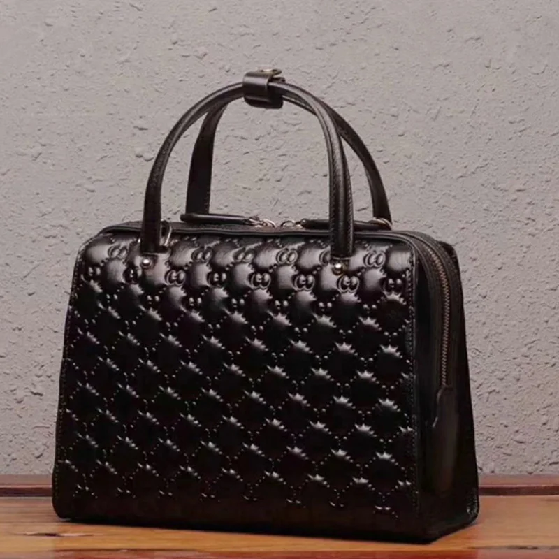 black SUWERER женские сумки из натуральной кожи новые модные роскошные сумки женские сумки с тиснеными цветами женские кожаные сумки через плечо - Цвет: black