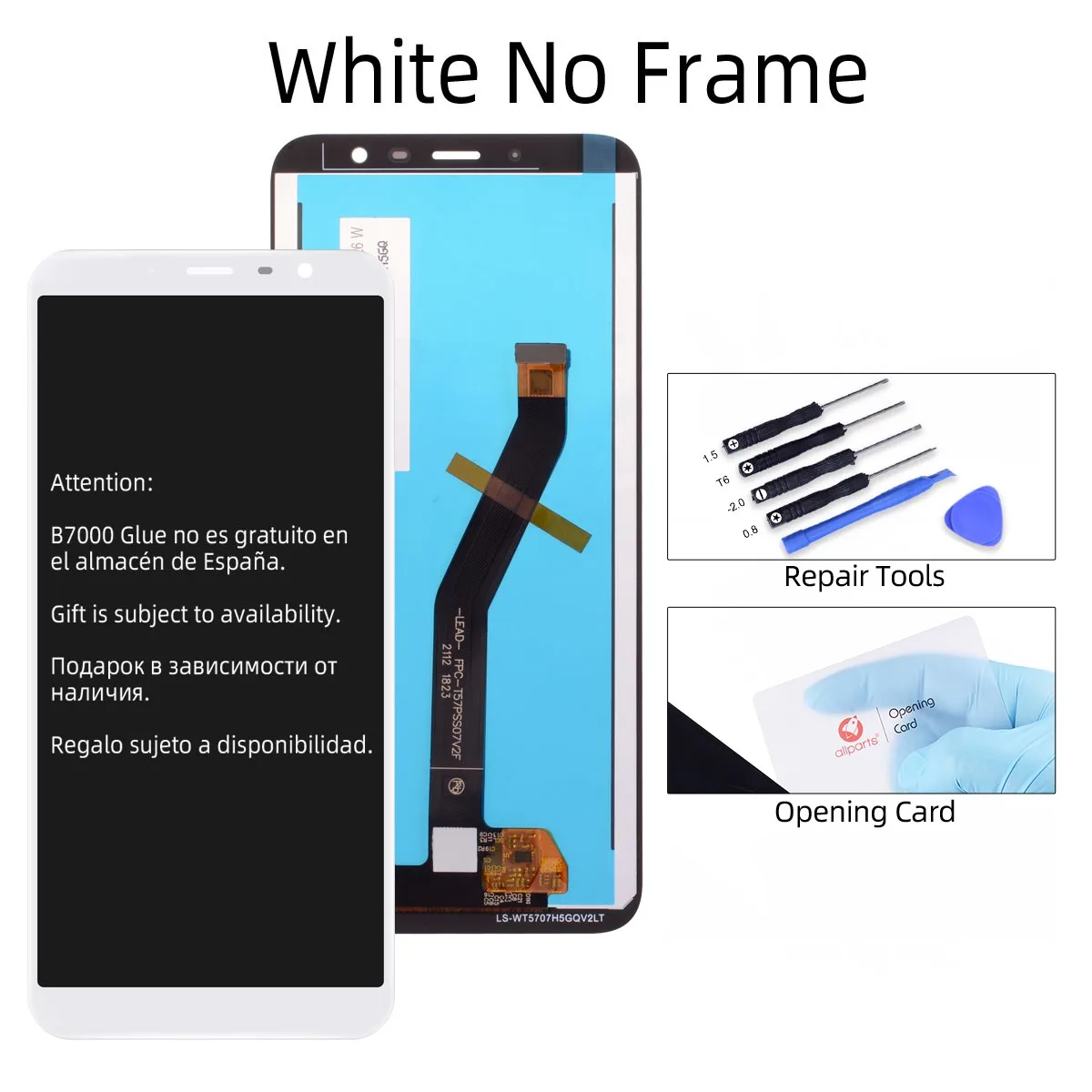 white 5,7 '' ЖК-дисплей для MEIZU 6T M6T M811Q M811H, сенсорный экран, без рамки, замена для MEIZU 6T M6T, ЖК-дисплей, дигитайзер - Цвет: white