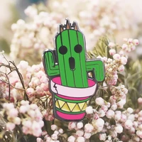 cute cactuar final fantasy enamel pin cartoon plant cactus badge brooch game collect lapel jewelry fashion accessories gifs