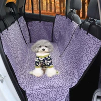 pet carriers waterproof rear back pet dog car seat cover mats hammock protector with safety belt transportin perro