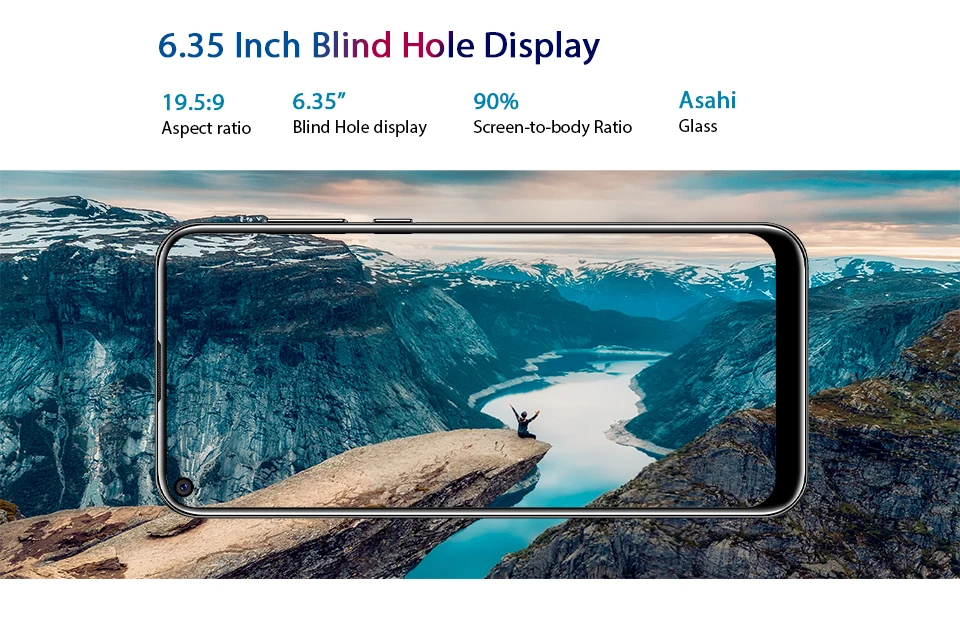 OUKITEL C17 Pro 6,3" 19:9 Android 9,0 мобильный телефон MT6763 Восьмиядерный 4 Гб ОЗУ 64 Гб ПЗУ отпечаток пальца 4 Гб 3900 мАч смартфон