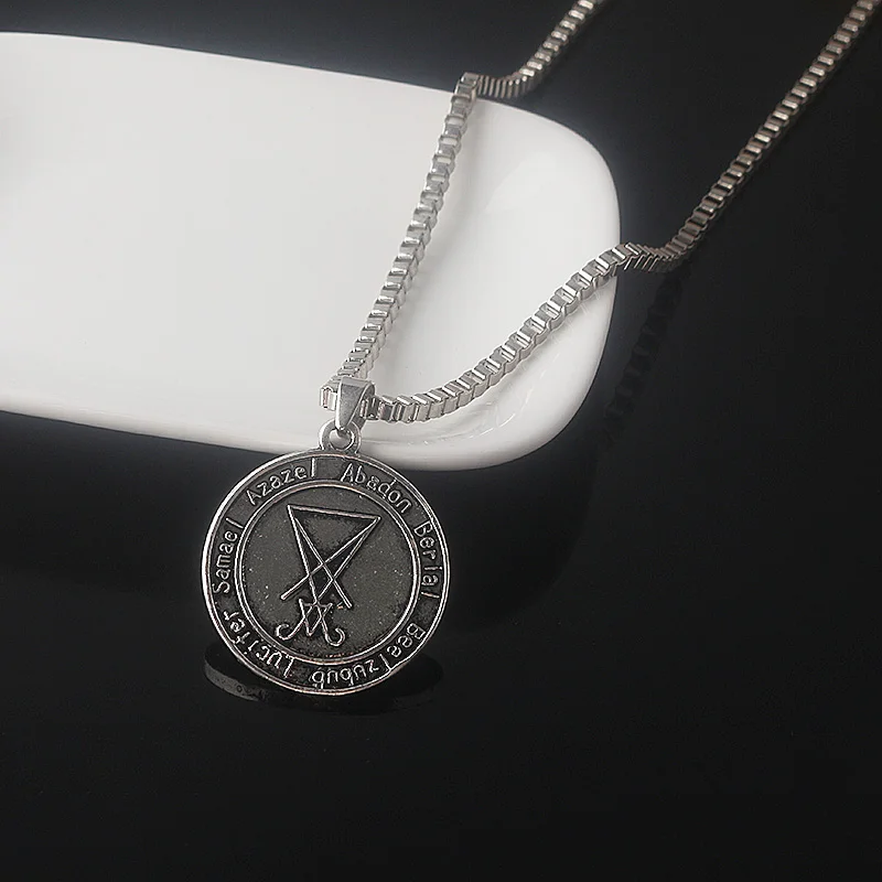 Горячая Распродажа Люцифер пентаграмма амулет коза сатана виккан сатанизм