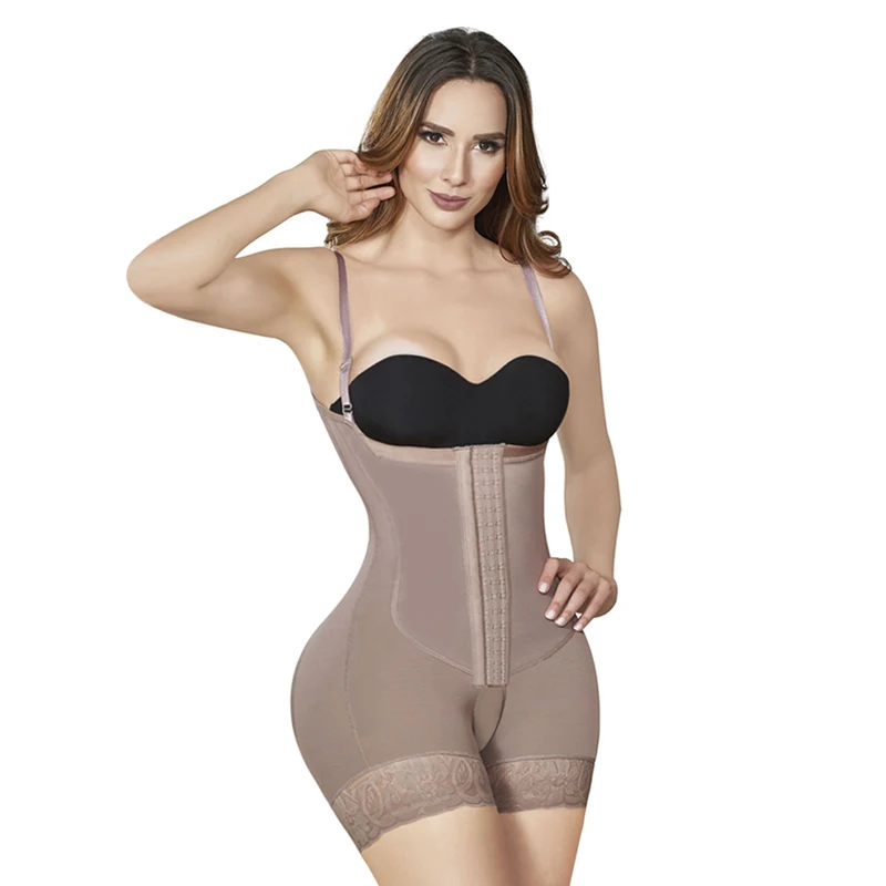 

Women's Tummy Control Fajas Push Up Women Shapewear Postpartum Bodysuit with Straps Hook and Eye comfort shapewear