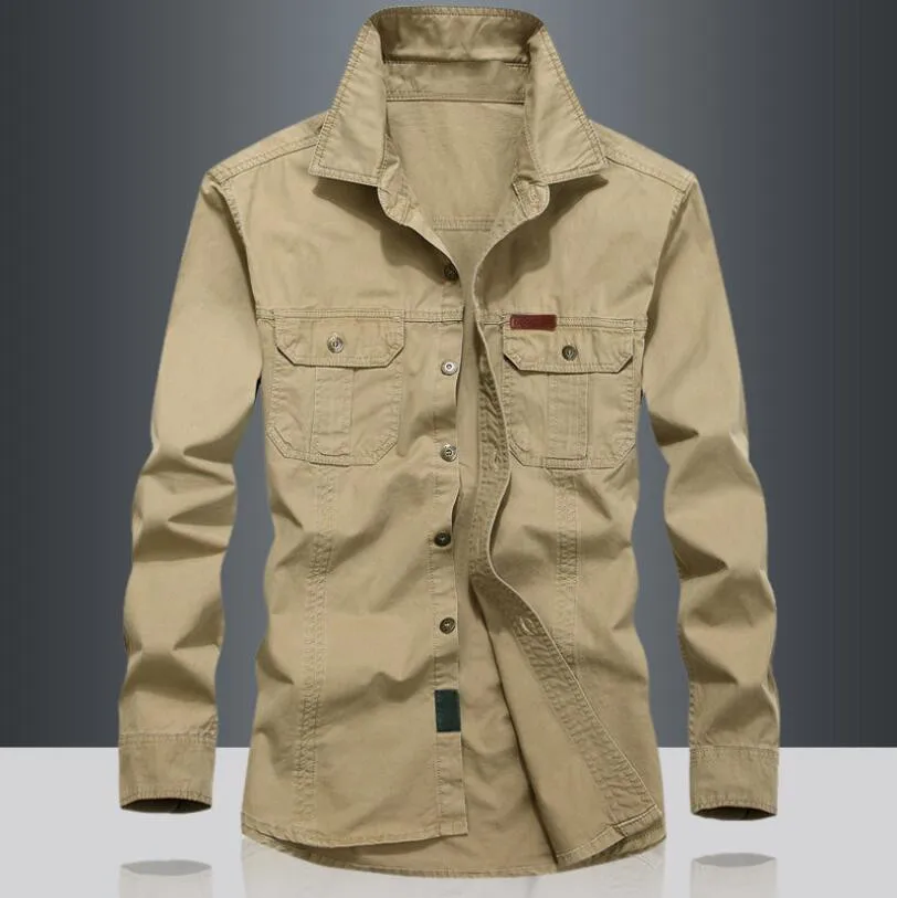 

Military Quick-drying Men's Tactical Clothing Camping Long-sleeved shirts Large Size 6XL shirts Male Camisa masculina w1737