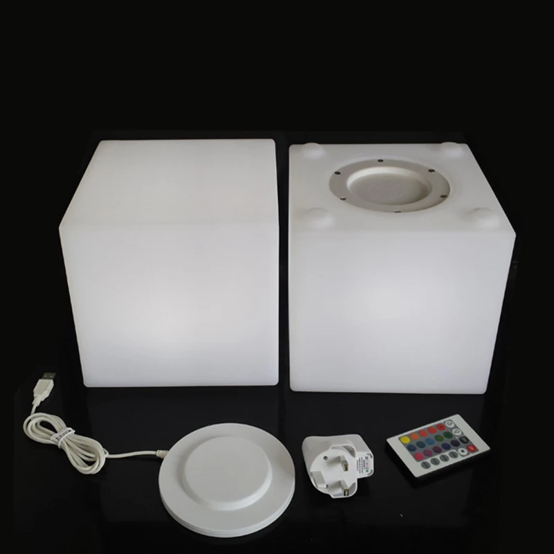 D10, D13, D15, D20cm светодиодный декоративное освещение светящийся Led стул в форме Куба 16 Цвет Меняется Освещение для праздника вечерние украшения 1 шт