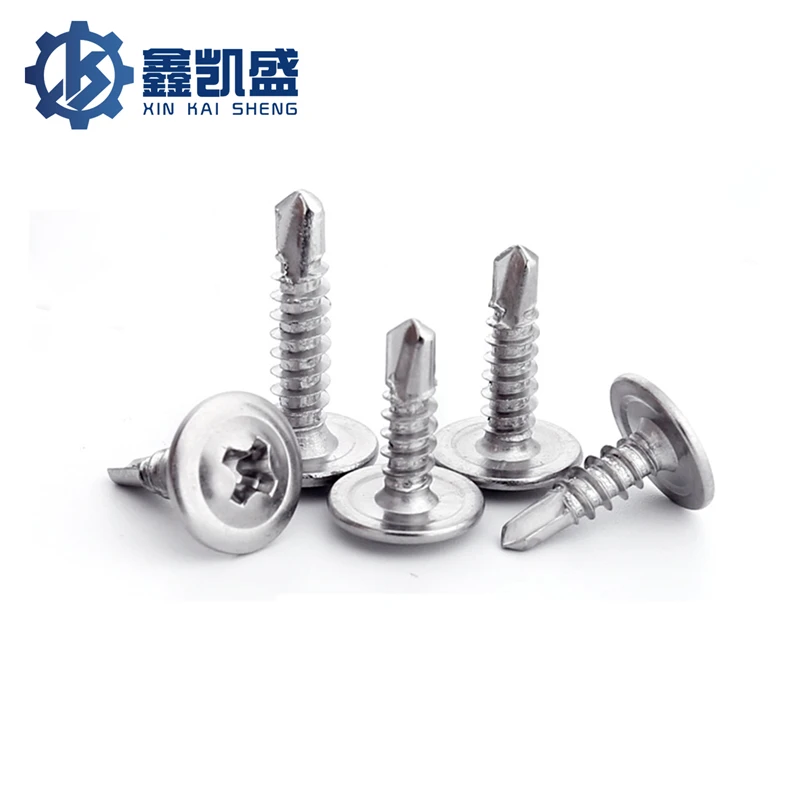 

M4.2M4.8 Stainless Steel Round Head Padded Tail Drilling Screw 410 Large Flat Head Self Tapping Self Drilling And Hard Dovetail