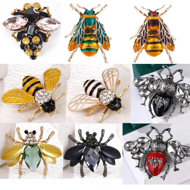 Брошь в виде животного пчелы божьей коровки муравьев птиц морщин брошь