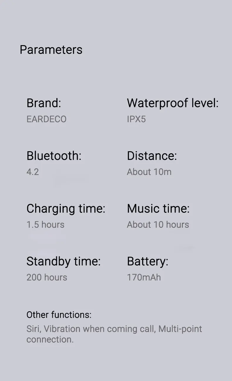 Оригинальные наушники EARDECO с вибрацией Bluetooth, наушники с тяжелым басом, беспроводные наушники, стерео Водонепроницаемая гарнитура, микрофон