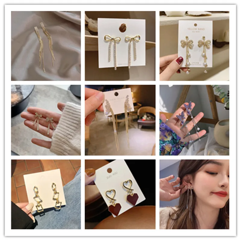 

New Long Tassel Butterfly Drop Earrings 2021 Fashion Hanging Women Earrings Summer Jewelry Girls Party Gifts