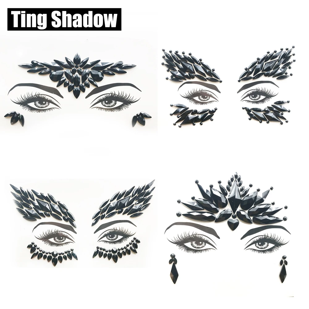 3D Кристальные блестящие драгоценности стикер татуировки для женщин модное тело