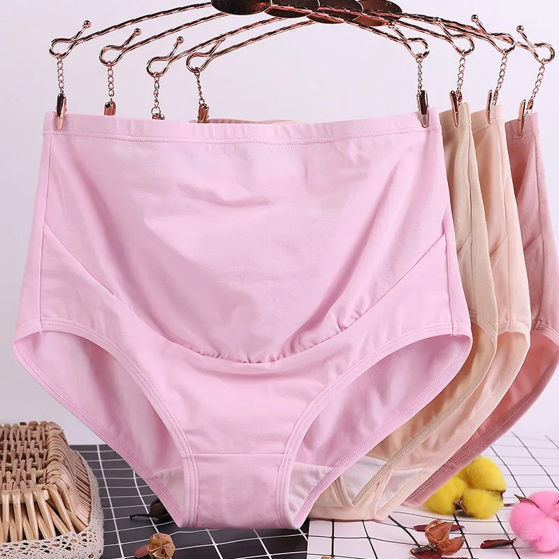 150KG high waist belly lift pregnant women panties early pregnancy early late  cotton large size fat100 KG Belly Lift  Underwear