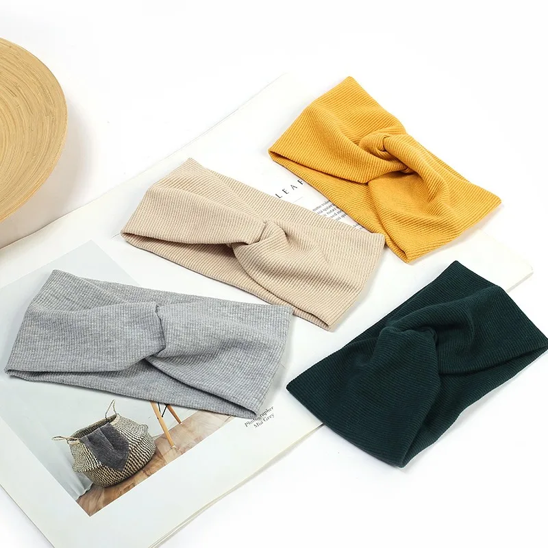 

Women Fashion Sport Solid Headband Breathable Quick Dry Yoga Running Hair Band Elastic Non-slip Turban Headwraps