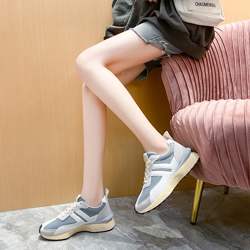 

2021 autumn new small waist sneakers ins fashion casual shoes female student dad shoes fashion Korean version