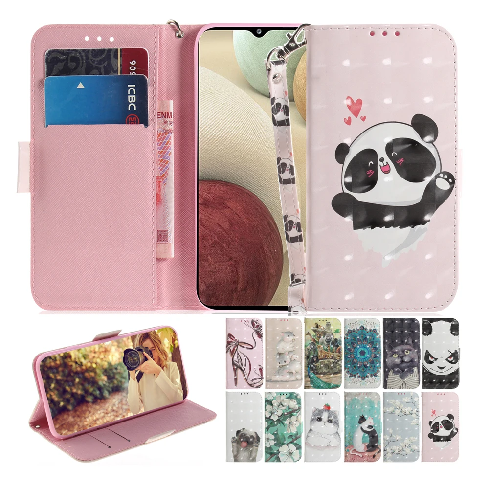 

Fashion Panda Leather Flip Cover For Moto G9 Play G9 Plus G8 Play E7 Plus G7 Power E6 Play G5S One P30 Play Wallet Case G5S Plus