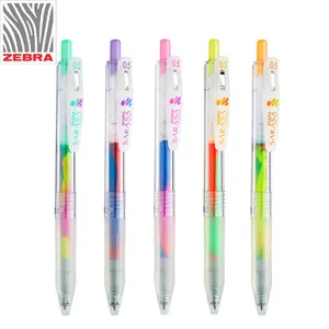 Японская гелевая ручка с градиентом зебры, 3 цвета, маркер JJ75, ручка-маркер, ежедневник в виде пули, смешанные цвета, s кавайные ручки, канцелярские принадлежности для студентов