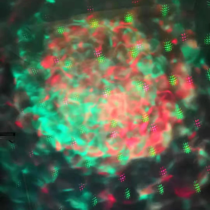 

RF Remote Control RG Laser Dynamic Fully Star Effect & RYB LED Cloud Waterproof Light For Hotel Home Garden Courtyard Lighting