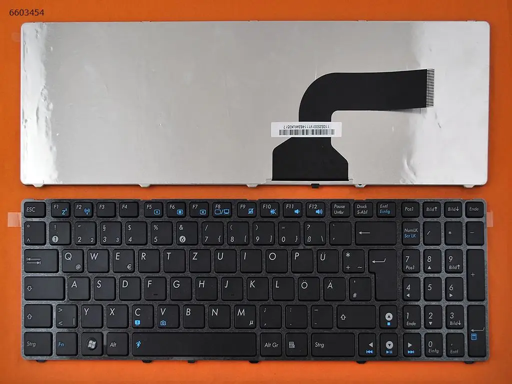Немецкая QWERTZ новая сменная клавиатура DE GR для ноутбука ASUS G60 G60J G60V G60JX G60VX A73T черная
